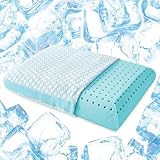 YOUMAKO Kühlendes Memory Foam Kopfkissen – 1 Packung Standard Kopfkissen, hochwertiges,...