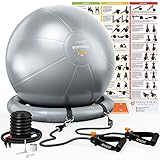 Gymnastikball Schwangerschaft, Sitzball Büro Ergonomisch 55cm / 65cm / 75cm Medizinball...