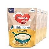 Milupa Miluvit Milchbrei Kleiner Genießer – 'Grießbrei' Babybrei ab dem 6....