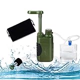 Wasserfilter Outdoor, 5000L Survival Camping Wasserfilter für Trinkwasser, Tragbarer...