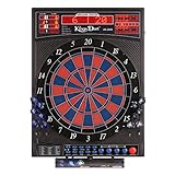 Kings Dart Elektronische Dartscheibe Profi Turnier JX-2000 | extra dünner...