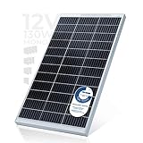 Solarpanel Monokristallin - 50 100 130 150 oder 165 W, 18 V für 12 V Batterien,...