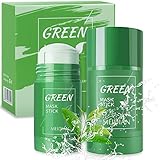 Green Mask Stick, Blackhead Remover Natural Grüntee Purifying Clay Green Tea Mask,...