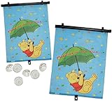 2 TLG. Set: Sonnenschutz - Rollo/Disney - Winnie The Pooh - für Fenster und...