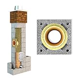 Keramik Schornstein 10.0 m Ø 180 Firend Universal Isoliert Massiv Bausatz Kamin