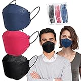 Acewin FFP2 Maske Bunt Fischform 30 Stück, 3D Fischmasken Erwachsene Bunte CE...