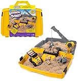 Kinetic Sand Baustellen Koffer - mit 907 g original magischem kinetischem Sand aus...