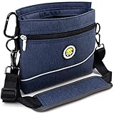 Hunde Leckerlie Tasche mit Magnet-Verschluss, 2 Zip-Tasche, Futterbeutel Hunde...