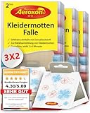 Aeroxon Kleidermottenfalle - Effektiver Mottenschutz für Kleiderschrank und Lagerungen im...