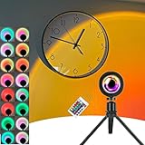 YuounsYuan Sunset Lamp,Sunset Projection Lamp Sunset Light 16 Farben RGB...