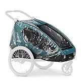 Hauck Regenschutz für Fahrradanhänger, Buggy Dryk Duo Raincover, Passgenau,...