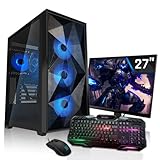 SYSTEMTREFF Gaming Komplett PC Set AMD Ryzen 7 5800X3D 8x4.5GHz | AMD Radeon RX 6900 XT...