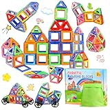 GTGOGO Magnetische Bausteine 50 Teile, Magnetspielzeug für Kinder, Magnetbausteine Set ab...