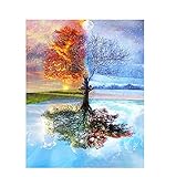 WOZUIBAN Puzzle 1000 Teile Holzpuzzle DIY Vier Jahreszeiten Tr Ee Scenery...