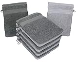 Betz 10 Stück Waschhandschuhe Premium 100% Baumwolle Waschlappen Set 16x21 cm Farbe...