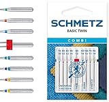 SCHMETZ Nähmaschinennadeln Set 4 Universal Nadeln | 2 Stretch Nadeln | 2 Jeans...