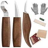 SBCGFY Holzschnitzwerkzeug-Set, 7-in-1-Holzschnitzwerkzeug-Set für Anfänger – enthält...