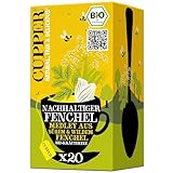 Cupper Bio-Kräutertee Nachhaltiger Fenchel, 20 ungebleichte Teebeutel, umweltfreundlich,...