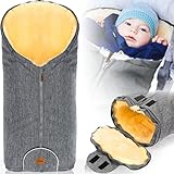 Merino Lammfell Fußsack Winterfußsack für Kinderwagen Baby universal für...