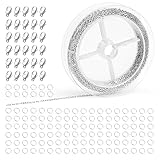 Gliederkette Meterware 10M Kette Meterware Gliederkette Silber DIY Chain Ketten zum...