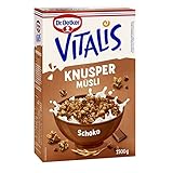 Dr. Oetker Vitalis Knuspermüsli Schoko, 1.500 g Großpackung Knuspermüsli mit...