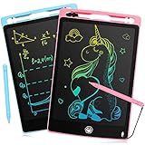 2 Pack LCD-Schreibtafel mit 8,5-Zoll-Bunter Bildschirm, Schreibtafel für Kinder , Doodle...