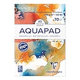 Clairefontaine 975720C - Aquarell Malblock Goldline, 70 Blatt, 300g...