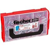 fischer FixTainer DuoPower Tiefenbiss-Box, Dübelbox mit 210 DuoPower Dübeln kurz / lang...