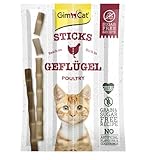 GimCat Sticks Geflügel - Softe Kaustangen mit hohem Fleischanteil und ohne Zuckerzusatz -...