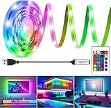 HOUHUI LED Streifen 2m,RGB LED Strip für 40-60 Zoll TV, LED...