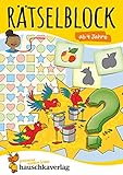 Rätselblock ab 4 Jahre - Band 1: Bunter Rätselspaß für den Kindergarten -...