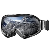 OutdoorMaster Premium Skibrille, Snowboardbrille Schneebrille OTG 100% UV-Schutz,...