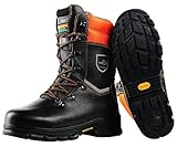 WOODSafe, Herren Schnittschutzstiefel, Klasse 1, S3, schwarz/orange - Forststiefel...