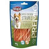 TRIXIE glutenfreie Käse-Huhn-Streifen 'PREMIO Cheese Chicken Stripes, 100 g' -...