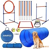 JMMPOO Agility Set Hunde, 65-Teiliges Agility Ausrüstung für Hundetraining Spiele mit...