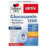 Doppelherz Glucosamin 1500 + Kollagen + Hyaluron – Mit Vitamin C als Beitrag zur...