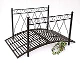 DanDiBo Gartenbrücke Metall mit Geländer 111252 Eisenbrücke 145 cm Brücke...