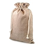 Geschenk-säckchen für Weihnachten, 2 Stück im Set, Jute-säckchen, Jute-sack,...