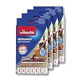 Vileda ULTRAMAX Bodenwischer Ersatzbezug 4er Sparpack - Wischbezug...