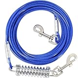 Hofleine Für Hunde mit Stoßdämpfender,3-15m Hofleine Tie Out Leinen,Tie Out Cables Für...