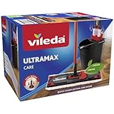 Vileda Ultramax Care Komplett Set, Bodenwischer Wischmopp mit Stiel | Eimer mit...