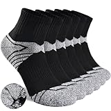 YCQQPRO Sneaker Socken, Cushioned Quarter Socken, Kurz Laufsocken mit Dick...