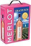 Grand Sud - Merlot Rosé aus Süd-Frankreich - Sortentypischer Trocken Roséwein -...