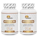 Sowelo - Vitamin B2, 200 Tabletten Vitamin B2 (Riboflavin), Hohe Konzentration 40 mg in...