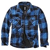 Brandit Herren Lumberjacket Jacke, Schwarz+blau, XL