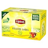 Lipton | Yellow Label | Schwarzer Tee | mit handgepflückten Schwarzteeblättern |...