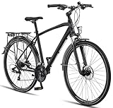 Licorne Bike Premium Touring Trekking Bike in 28 Zoll Aluminium Scheibenbremse Fahrrad...