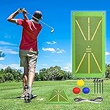 Golftrainingsmatte zur Schlagerkennung, Analysis Swing Path and Correct Hitting Posture...