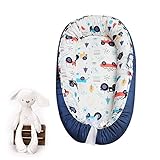 PROPFE Babynest Kuschelnest, Baumwolle AtmungsaktivitäT Beistellbett Baby Reisebett, FüR...