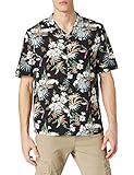 Urban Classics Herren Viscose AOP Resort Shirt, Hawaii-Hemd mit Blumenprint und...